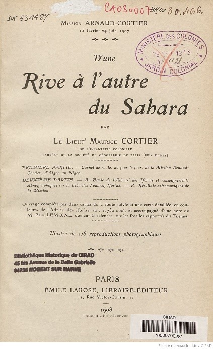 D'une rive à l'autre du Sahara